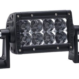 2 FAROS E-SERIES - 2 FILAS de LED 4” (10cm) - 8 LED (3000 Lumens) - 12/24V - SPOT (HOM. CEE)
